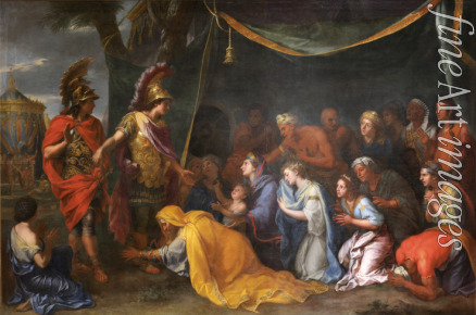 Le Brun Charles - Die Königinnen Persiens zu Füßen Alexanders (Das Zelt des Darius)