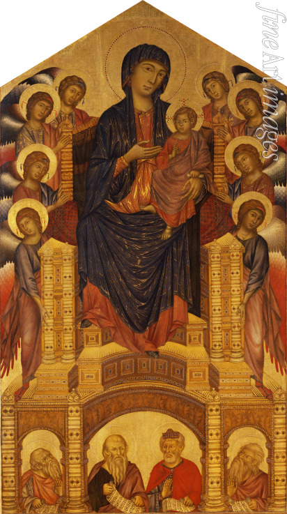 Cimabue Giovanni - Maesta mit Engeln