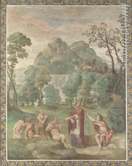 Domenichino - The Judgement of Midas (Fresco from Villa Aldobrandini)