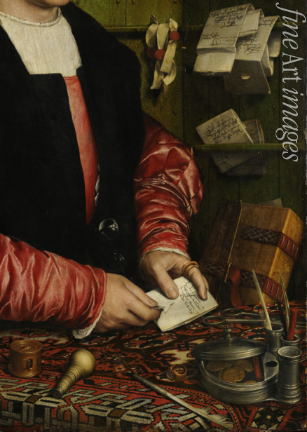 Holbein Hans the Younger - The Merchant Georg Gisze (Detail)