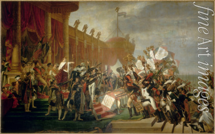 David Jacques Louis - Schwur des Heeres auf den Kaiser nach der Verteilung der Adler auf dem Marsfeld in Paris am 5. Dezember 1804