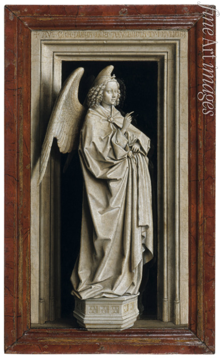 Eyck Jan van - Die Verkündigung (Diptychon, linke Tafel)