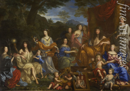 Nocret Jean - Louis XIV and the royal family
