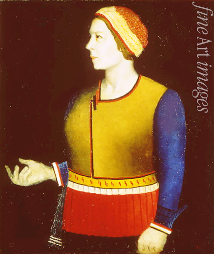 Malewitsch Kasimir Sewerinowitsch - Porträt der Frau des Malers