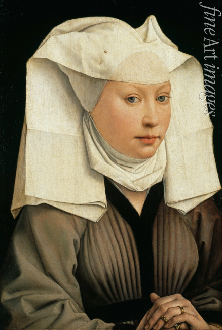 Weyden Rogier van der - Bildnis einer jungen Frau mit Flügelhaube