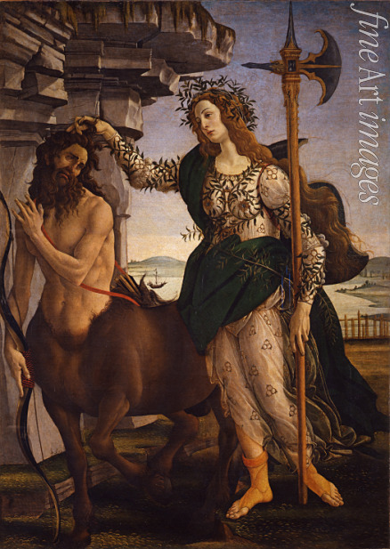 Botticelli Sandro - Pallas Athene und der Kentaur