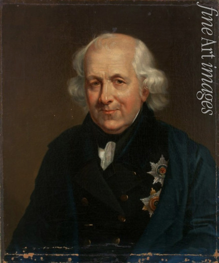 Unbekannter Künstler - Porträt von Graf Nikolai Semjonowitsch Mordwinow (1754-1845), Admiral und Mitglied des Staatsrates