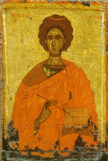 Byzantinische Ikone - Der heilige Pantaleon (Panteleimon)