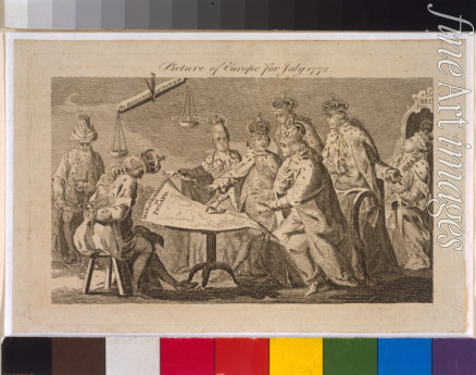 Unbekannter Künstler - Europabild für Juli 1772