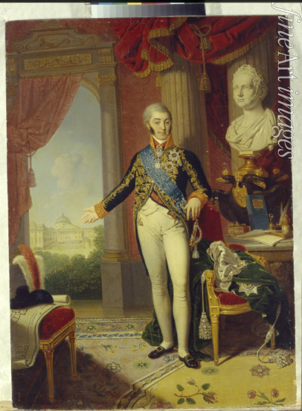 Borowikowski Wladimir Lukitsch - Porträt von Graf Nikolai Petrowitsch Scheremetew (1751-1809)
