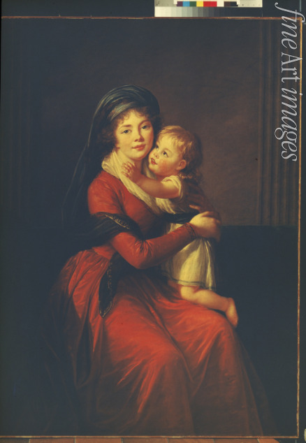 Vigée Le Brun Louise Élisabeth - Bildnis Fürstin Alexandra Golizyna mit dem Sohn Pjotr