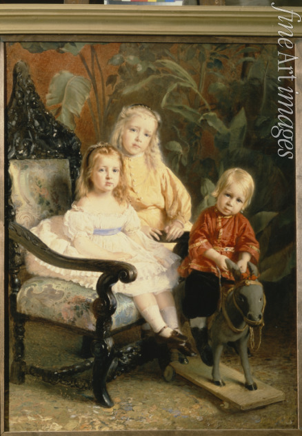 Makovsky Konstantin Yegorovich - Portrait of the Stasov's Children