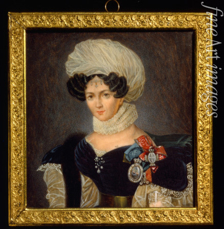 Riss François Nicolas - Porträt von Fürstin Tatiana Wassiljewna Golizyna (1783-1841)