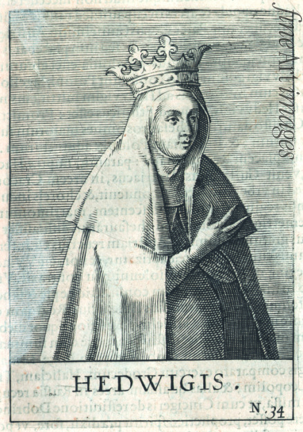 Unbekannter Künstler - Königin Hedwig von Anjou