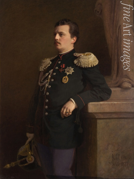Kramskoi Ivan Nikolayevich - Portrait of Grand Duke Vladimir Alexandrovich of Russia (1847-1909)