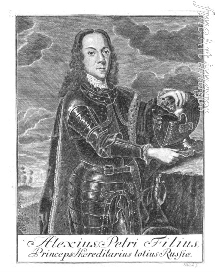 Wortmann Christian Albrecht - Portrait of Tsarevich Alexei Petrovich of Russia (1690-1718)