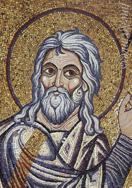 Byzantinischer Meister - Der Prophet Jesaja (Detail von Mosaik-Interieur im Markusdom)