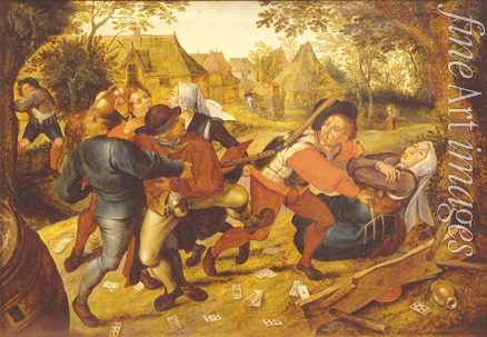 Brueghel Pieter der Jüngere - Schlägerei zwischen Bauern beim Kartenspiel