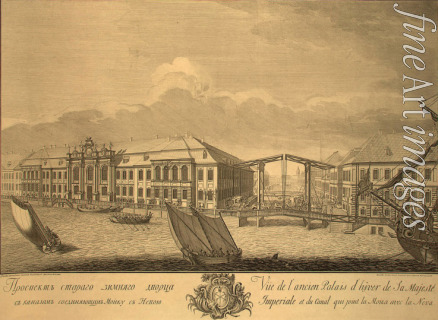 Winogradow Jefim Grigoriewitsch - Zweiter Winterpalast mit Kanal und Hebebrücke