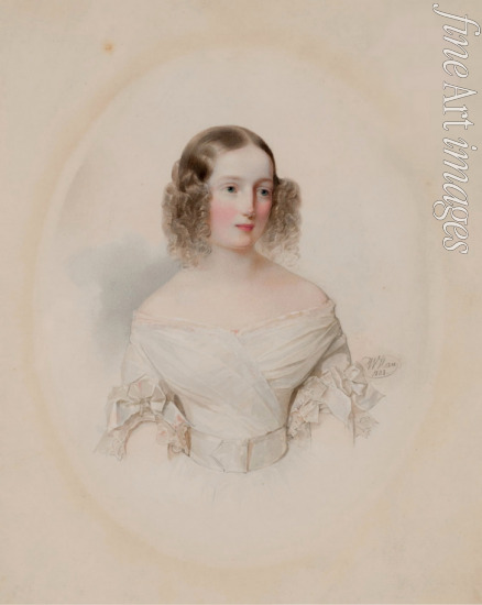 Hau (Gau) Wladimir (Woldemar) Iwanowitsch - Porträt der Großfürstin Olga Nikolajewna (1822-1892), Königin von Württemberg