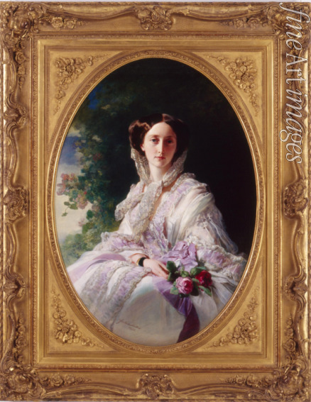 Winterhalter Franz Xavier - Portrait of Grand Duchess Olga Nikolaevna of Russia (1822-1892), Queen of Württemberg