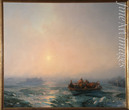 Aivazovsky Ivan Konstantinovich - Ice drifting on the Dnieper River