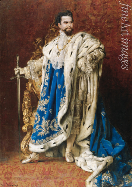 Schachinger Gabriel - Ludwig II as the Grand Master of the Order of the Knights of St George