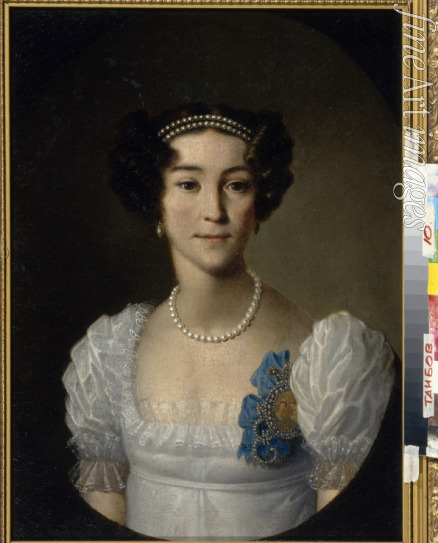 Unbekannter Künstler - Porträt von Gräfin Anna Alexejewna Orlowa von Cesme (1785-1848)