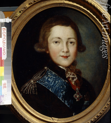 Anonymous 18th century - Portrait of Grand Duke Alexander Pavlovich of Russia