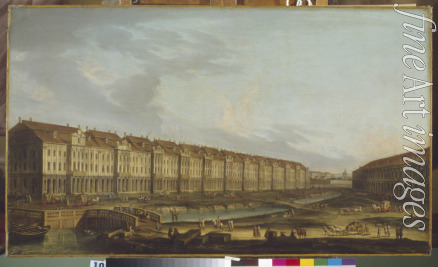 Anonymous 18th century - View of the Twelve Collegia building in Saint Petersburg