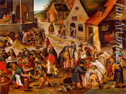 Brueghel Pieter der Jüngere - Die Sieben Werke der Barmherzigkeit