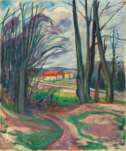 Munch Edvard - Landschaft in Skoyen