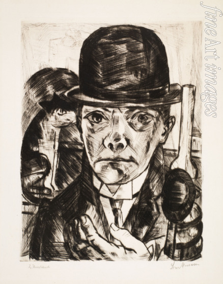 Beckmann Max - Self-Portrait with Bowler hat