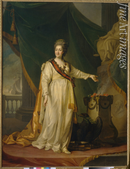 Lewizki Dmitri Grigoriewitsch - Katharina II. als Gesetzgeberin im Tempel der Themis
