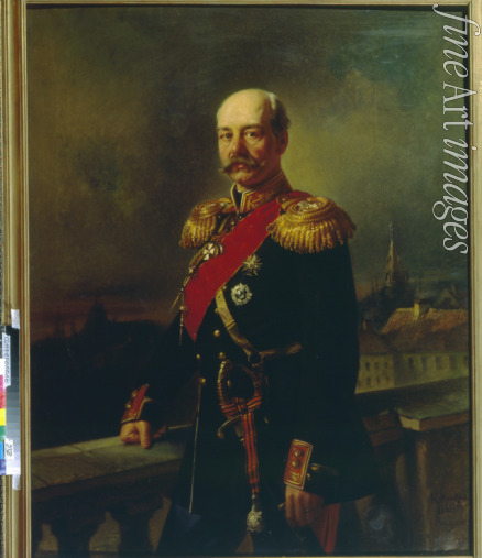 Makowski Konstantin Jegorowitsch - Porträt von General Konstantin Petrowitsch von Kaufmann (1818-1882)
