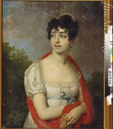 Borovikovsky Vladimir Lukich - Portrait of Princess Maria Fyodorovna Baryatinskaya, née Keller (1792-1858)