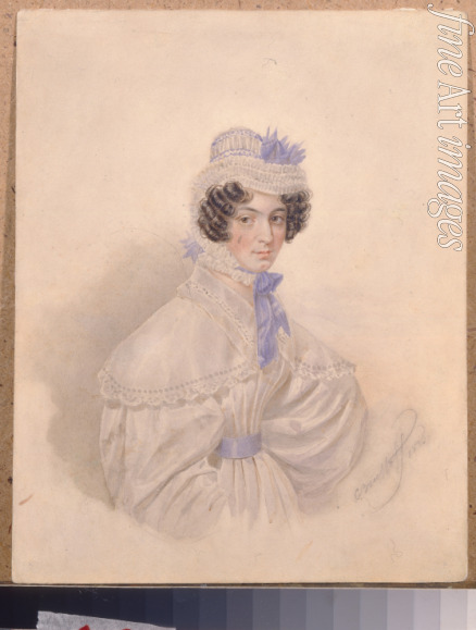 Briullov Karl Pavlovich - Portrait of Anna Borisovna Bakunina (1802-1835)