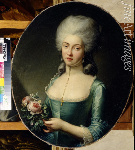 Unbekannter Künstler - Porträt von Fürstin Natalia Alexandrowna Repnina (1737-1798)