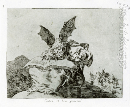 Goya Francisco de - Contra el bien general (Against the common good). Plate 71 from The Disasters of War (Los Desastros de la Guerra)