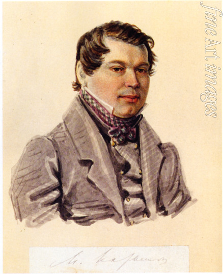 Bestuzhev Nikolai Alexandrovich - Portrait of Decembrist Mikhail Naryshkin (1798-1863)