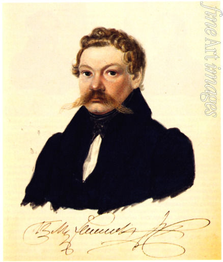 Bestuschew Nikolai Alexandrowitsch - Porträt von Dekabrist Pjotr Muchanow (1799-1854)