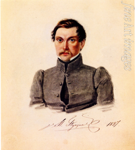 Bestuzhev Nikolai Alexandrovich - Portrait of Decembrist Ivan Pushchin (1798-1859)