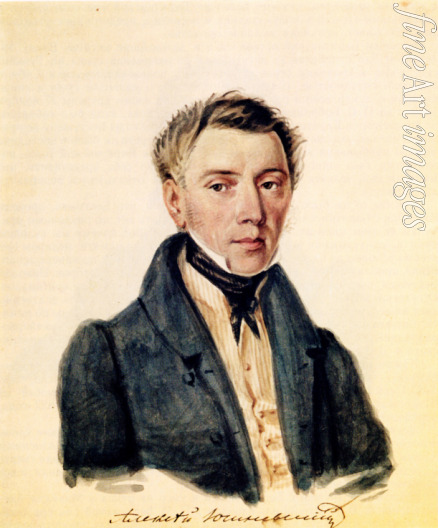 Bestuschew Nikolai Alexandrowitsch - Porträt von Dekabrist Alexander Juschnewski (1786-1844)