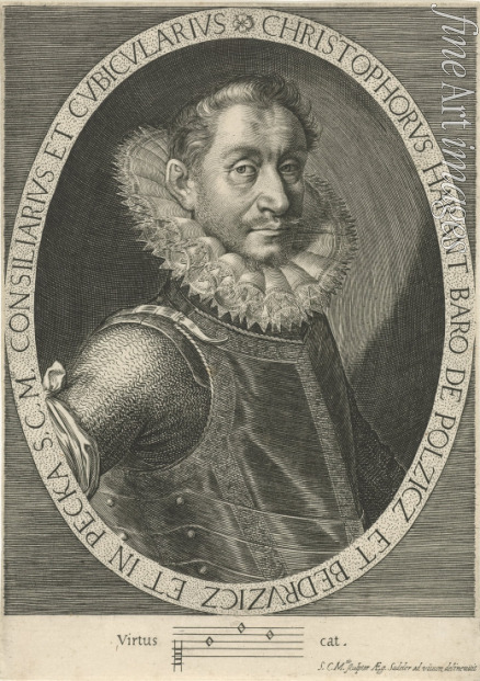 Sadeler Aegidius - Porträt von Komponist Freiherr Christoph Harant von Polschitz und Weseritz (1564-1621)