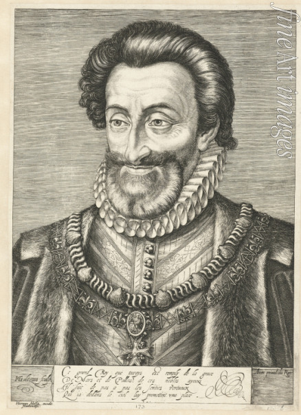 Goltzius Hendrick - Porträt von Heinrich IV., König von Frankreich (1553-1610)