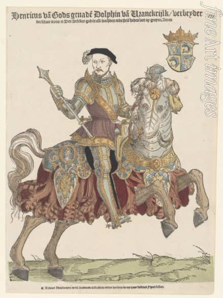Anthonisz. Cornelis - Portrait of King Henry II of France on horseback