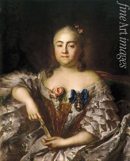 Argunow Iwan Petrowitsch - Porträt von Gräfin Warwara Alexejewna Scheremetjewa (1711-1767)