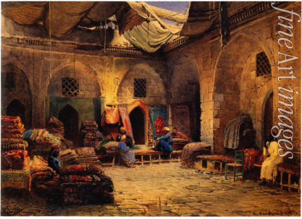 Makovsky Konstantin Yegorovich - The Carpet Shop in Cairo