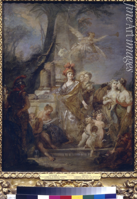 Torelli Stefano - Katharina II. als Minerva, von den Musen umkreist