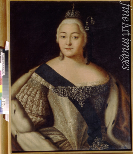 Unbekannter Künstler - Porträt von Kaiserin Elisabeth I. von Russland (1709-1762)